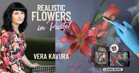 "Realistic Flowers in Pastel"