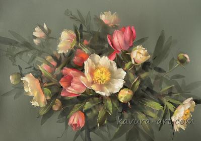 "First peonies"