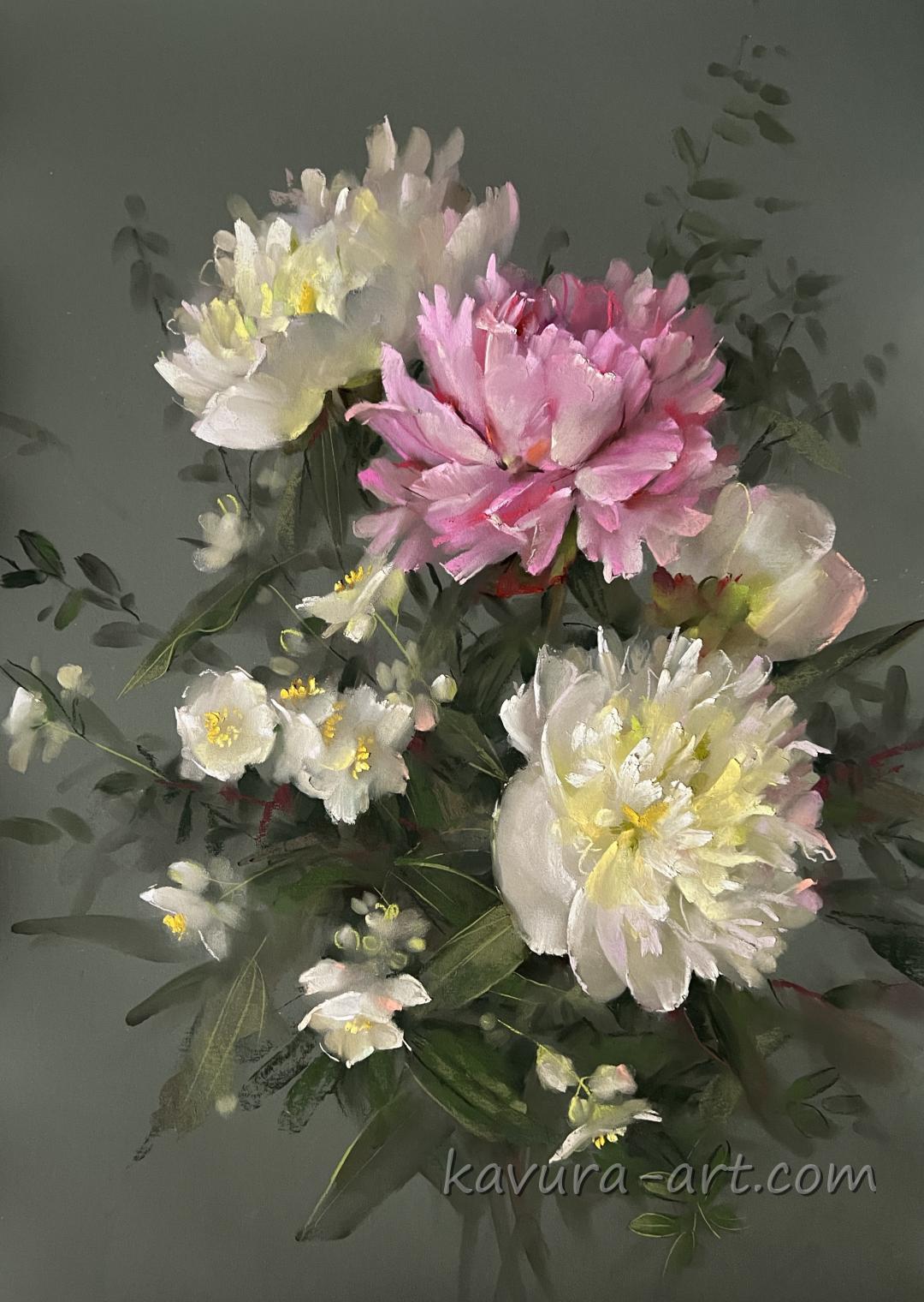 Peonies and jasmine