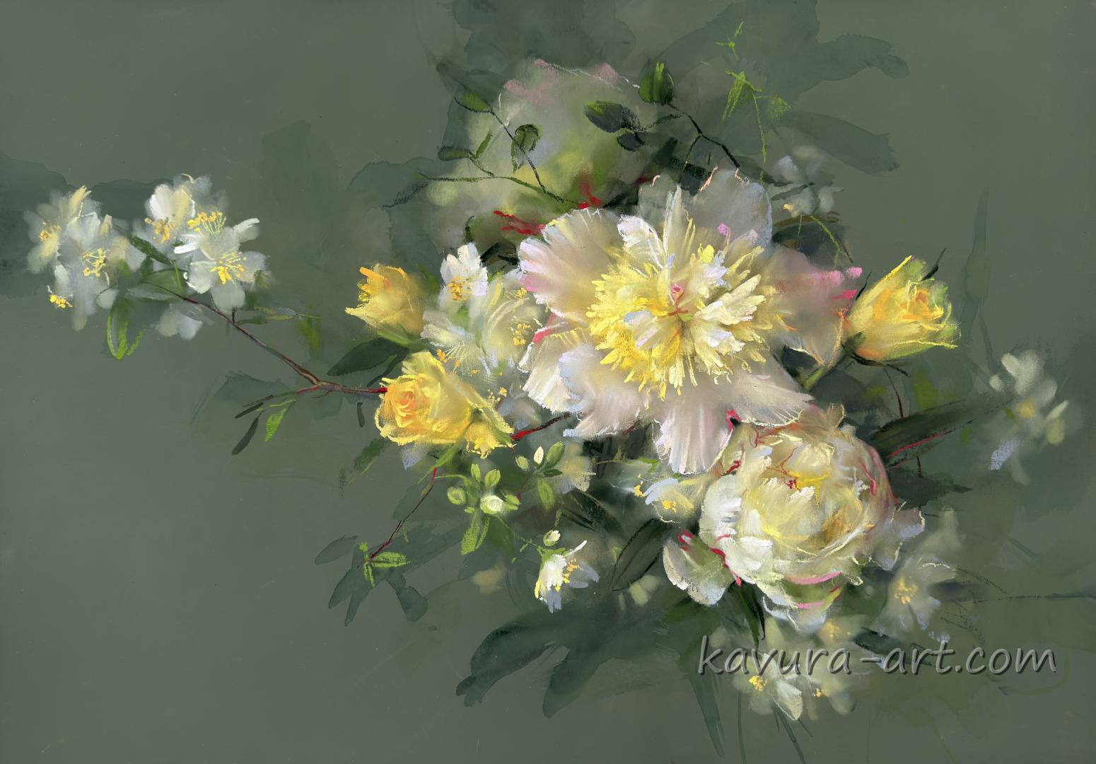Peonies and jasmine