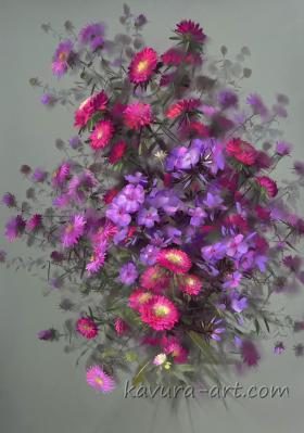 "Asters and phlox"