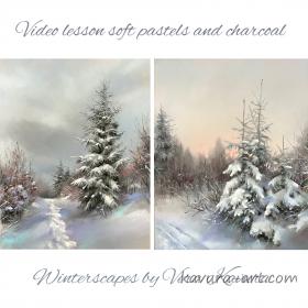 "Winterscapes Video Lesson with review of works"