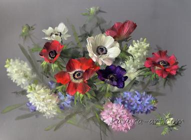 "Anemones and Hyacinths"